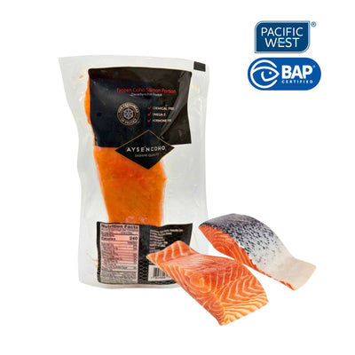 Frozen Coho Salmon Skin On 150g