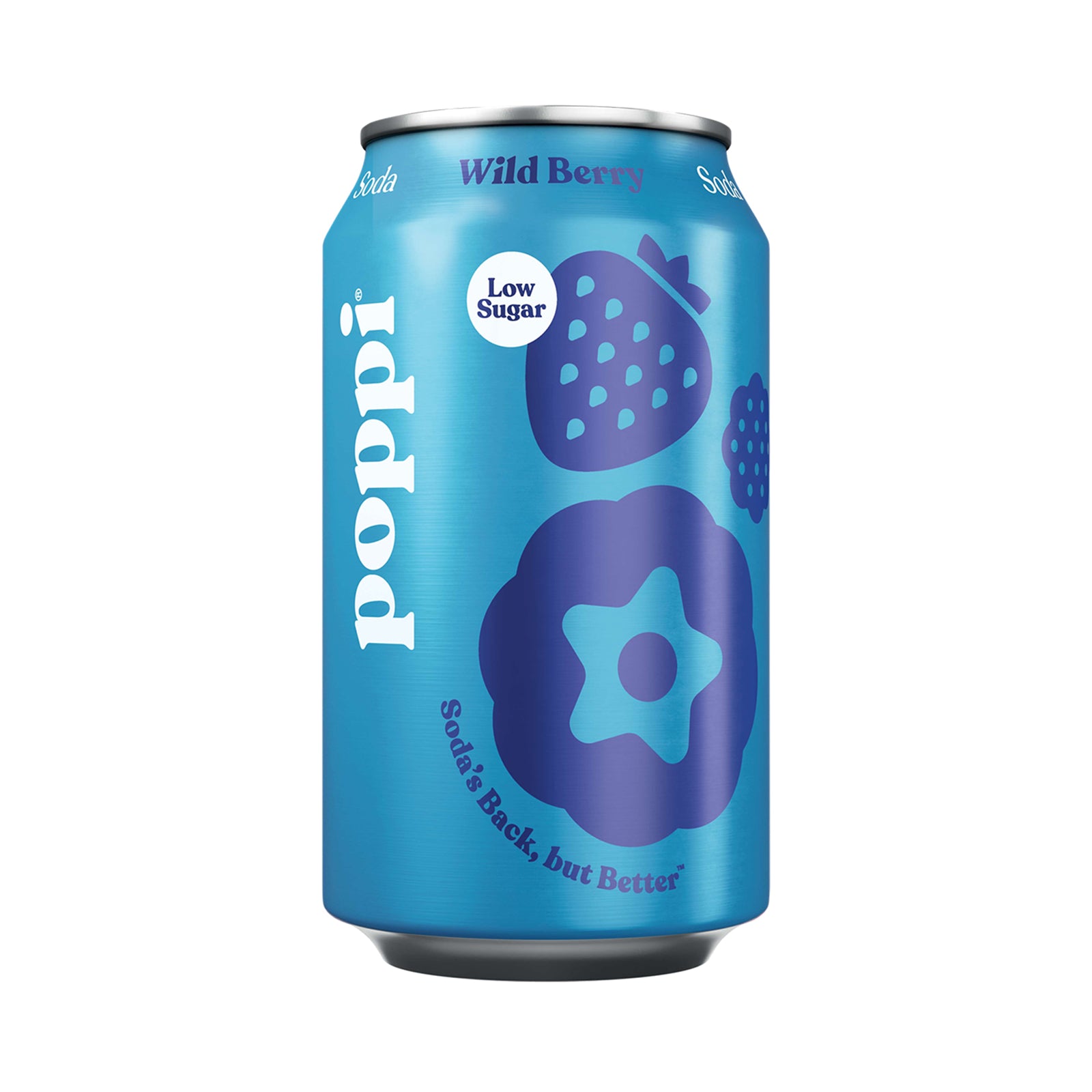 Poppi Wild Berry Prebiotic Soda 355ml