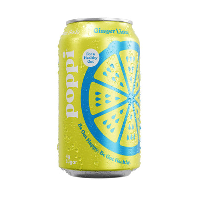 Poppi Ginger Lime Prebiotic Soda 355ml