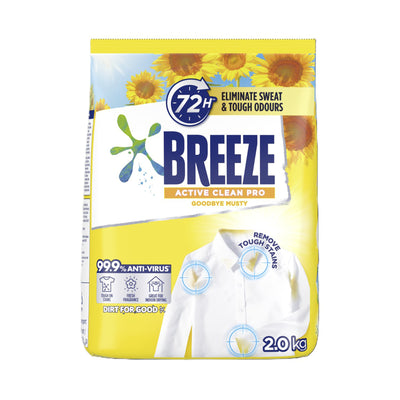 Breeze Detergent Powder Indoor Drying Goodbye Musty 2kg