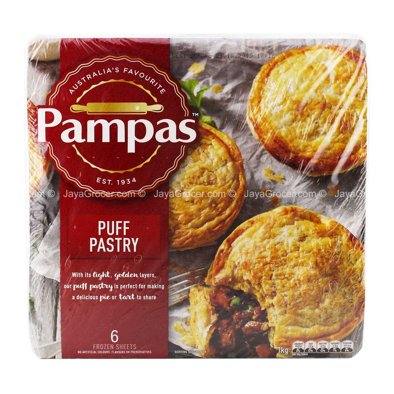 Pampas Ready Rolled Puff Pastry 1kg