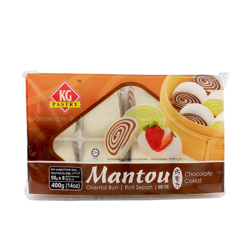 KG Pastry Mantou Chocolate Flavour 375g