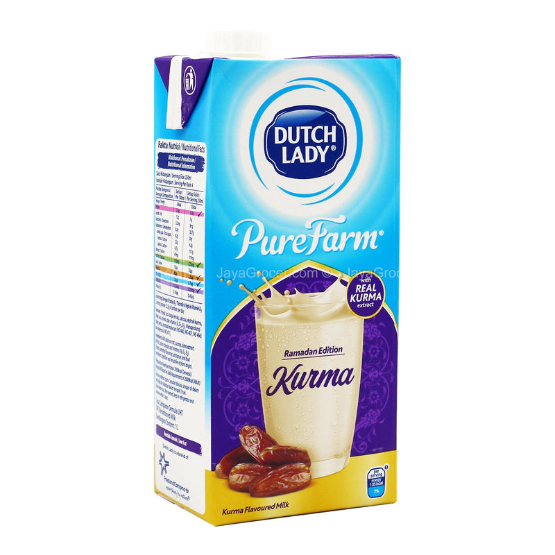 Dutch Lady Pure Farm Ramadan Edition Kurma Flavoured Milk 1L