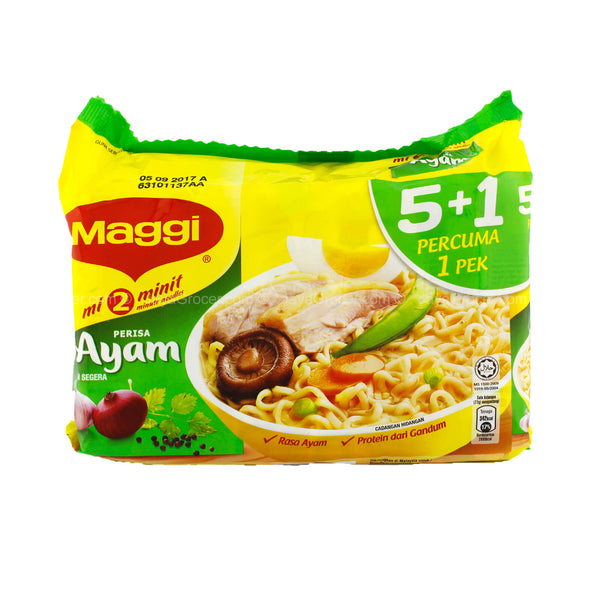 Maggi Chicken Flavour Instant Noodle 77g x 5 + 1