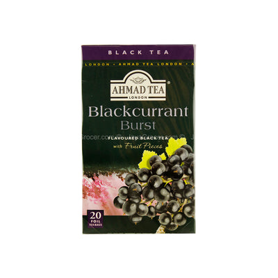 Ahmad Tea Blackcurrant Burst Flavoured Black Tea 40g