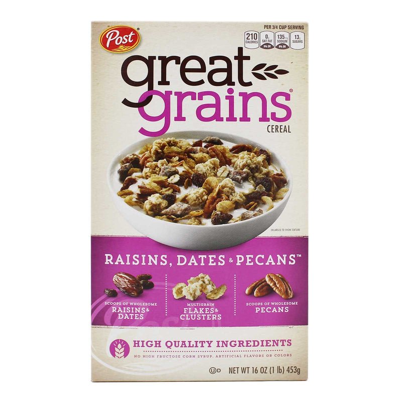 Post Great Grains Raisins & Dates and Pecans 453g
