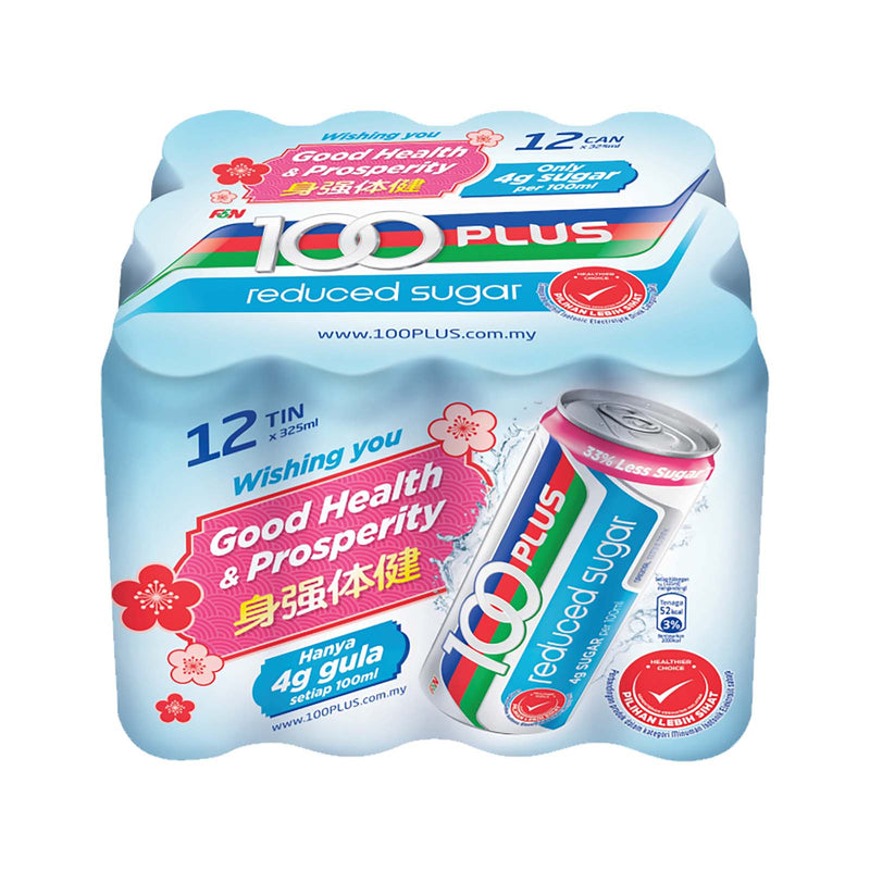 100 Plus Reduced Sugar Isotonic Drink Can 40ml x12