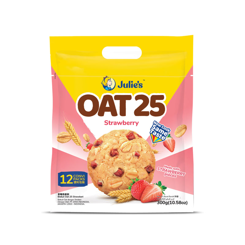 Julie's Oat 25 Strawberry Biscuits 300g