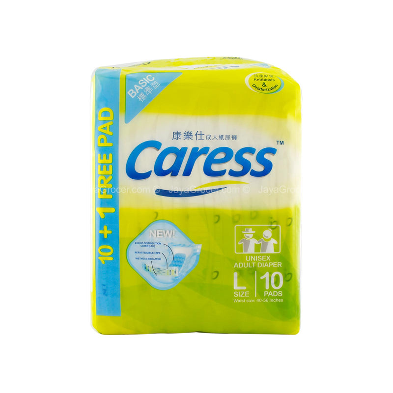 Caress Basic Unisex Adult Diapers L Size 10pcs/pack