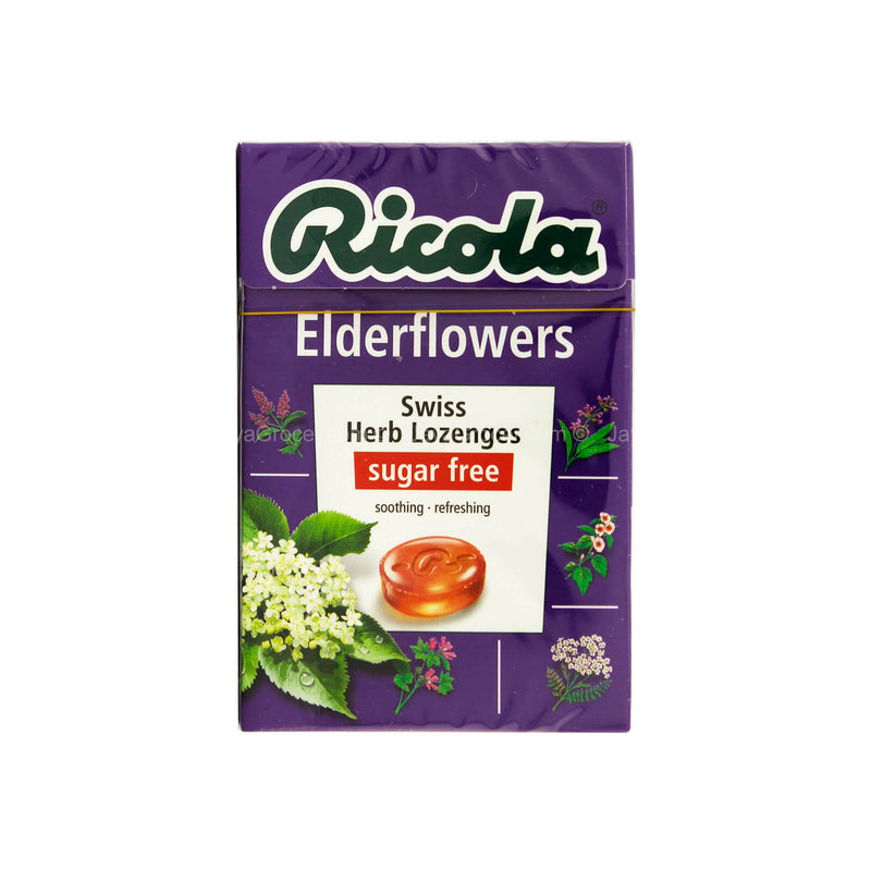 Ricola Elderflowers Swiss Herb Lozenges Sugar Free Candy 50g