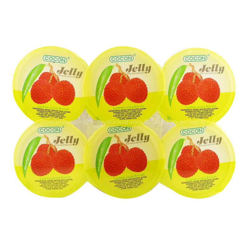 Cocon Lychee Pudding with Nata De Coco 118g x 6pcs