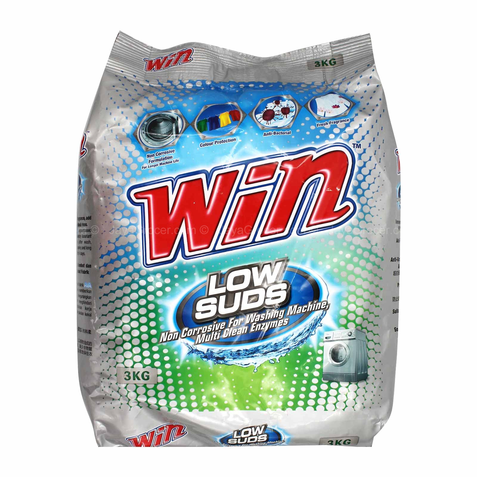 WIN LOW SUDS POWDER (REFILL) 3KG *1