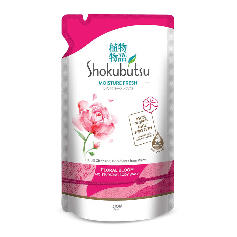 Shokubutsu Floral Bloom Moisture Fresh Shower Foam Refill 500g