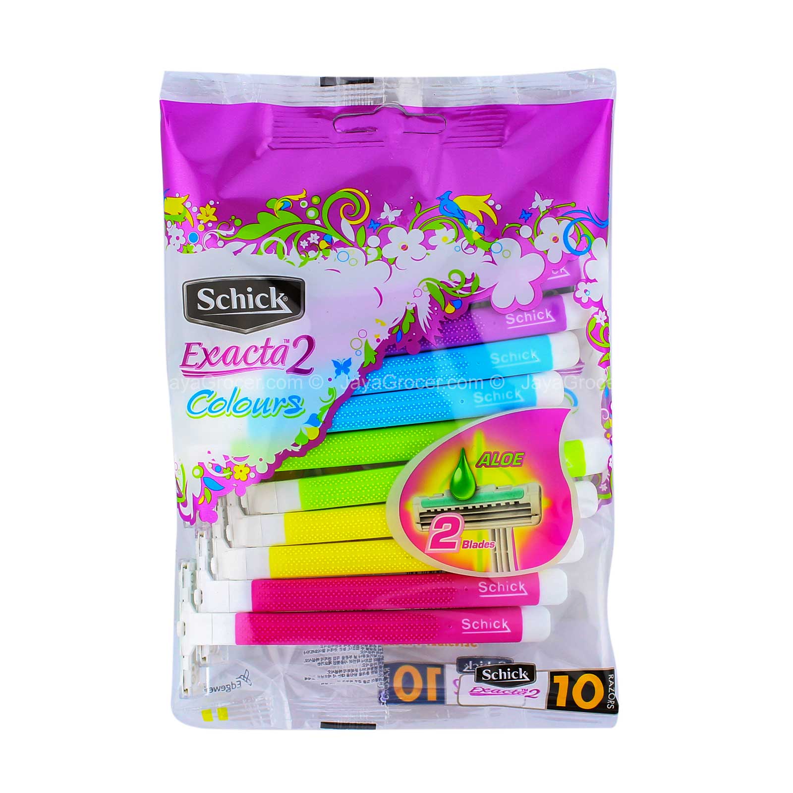 Schick Exacta 2 Colours Razor 10pcs