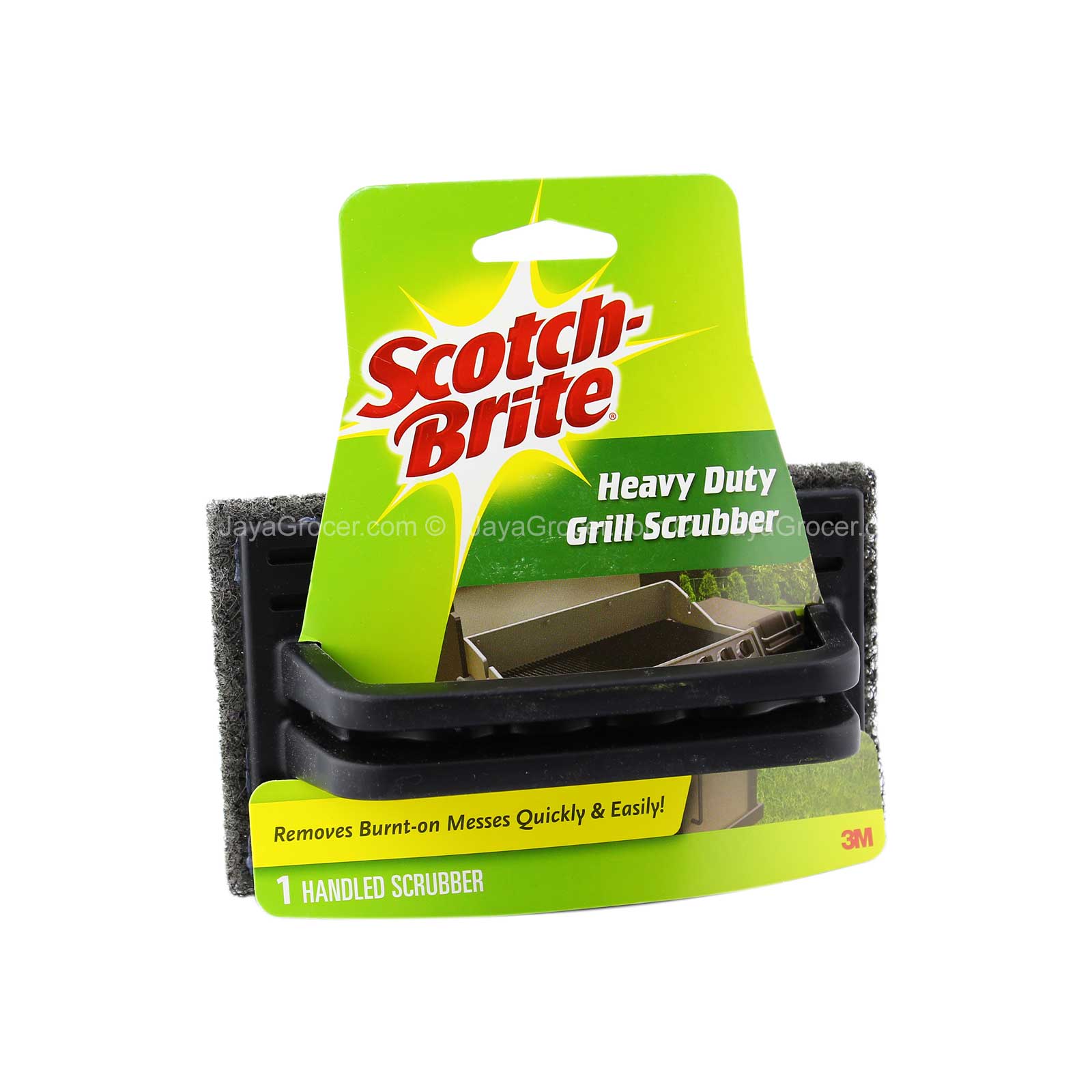 Scotch Brite Grill Wok Scrub with Handle 1unit