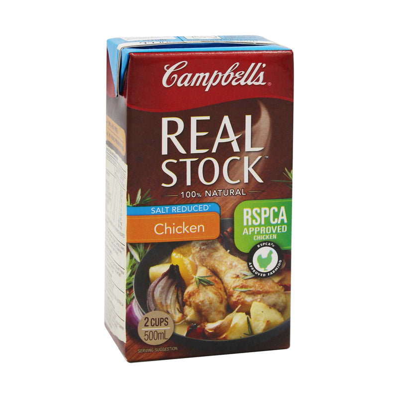 Campbells Real Stock Chicken Salt Reduced 500ml