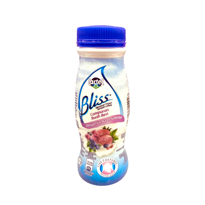 Lactel Bliss Mixed Berries Low Fat Yogurt Drink 200g