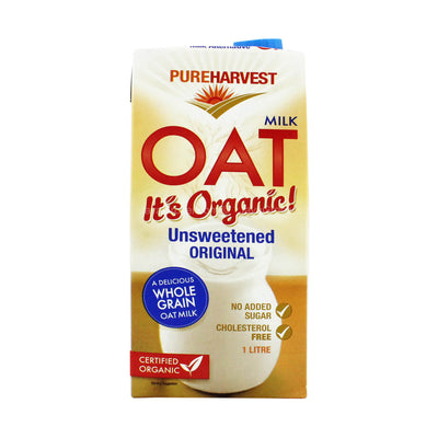 PureHarvest Organic Oat Milk Unsweetened 1L