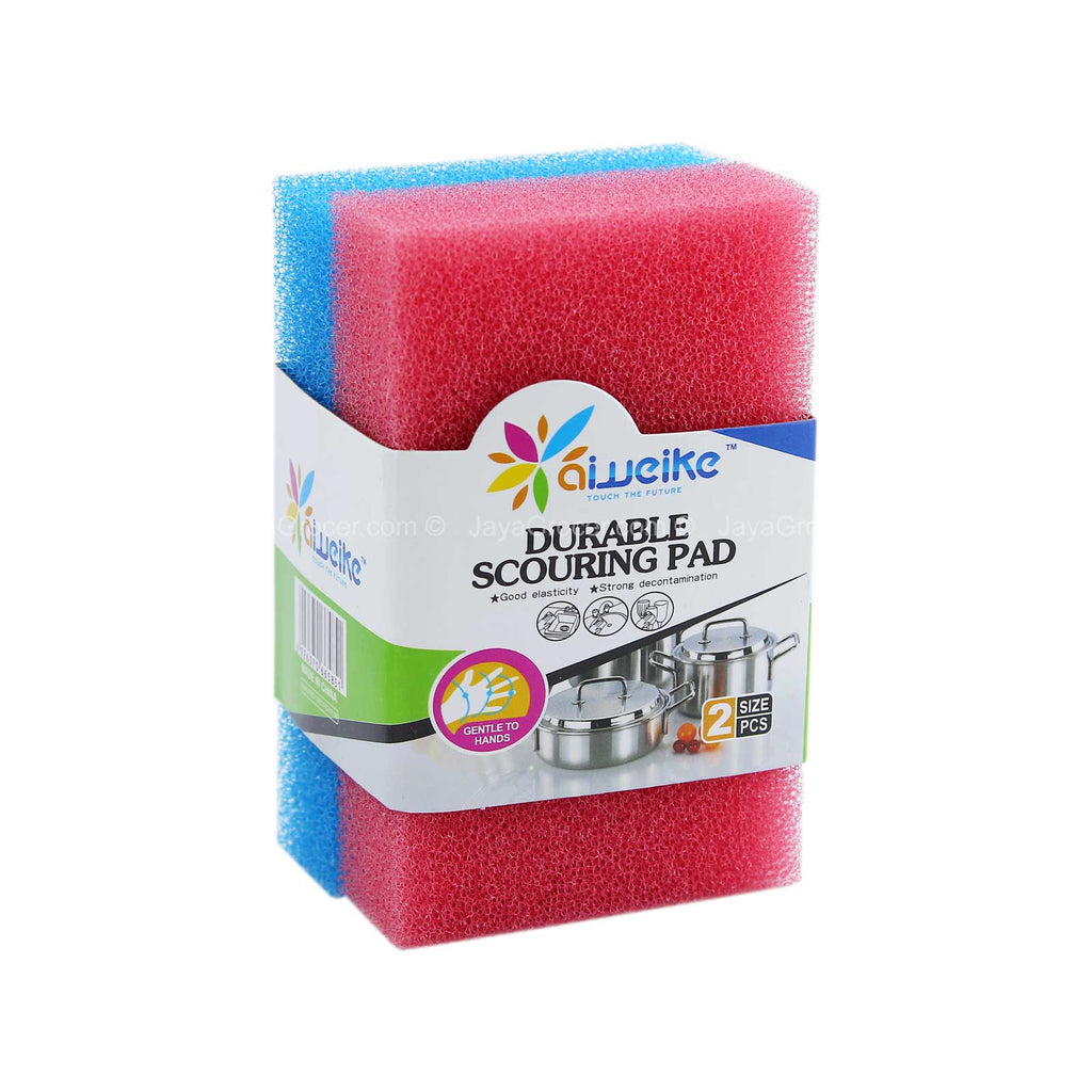 Durable Scouring Pad Col 2pcs/pack