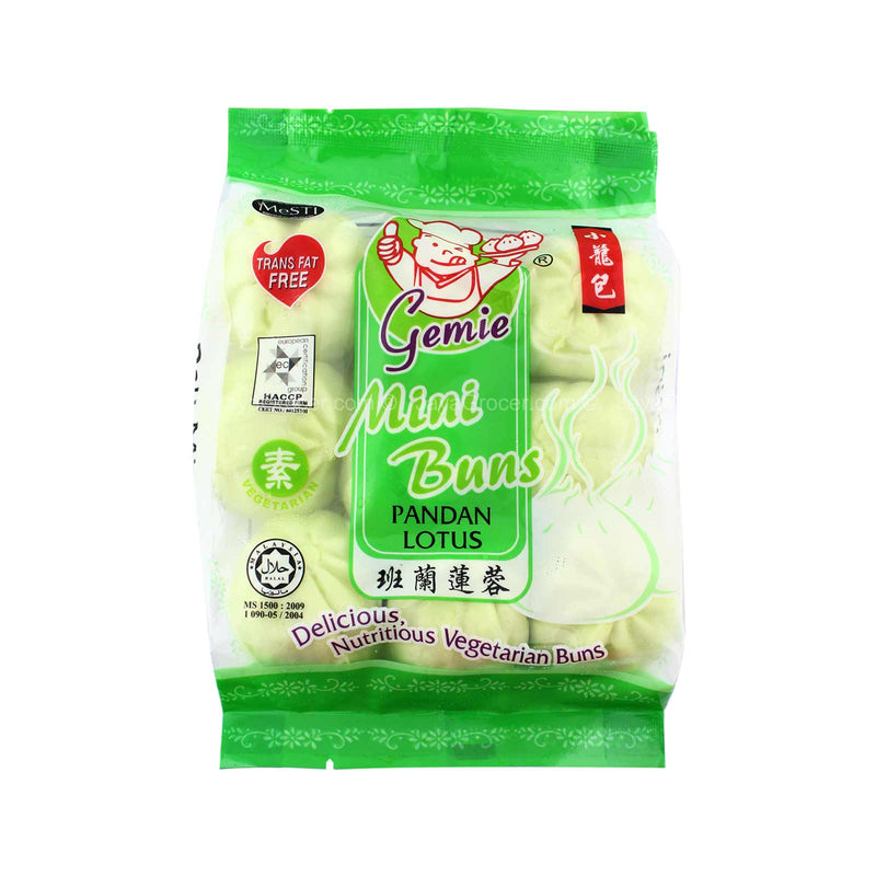 Gemie Pandan Lotus Vegetarian Mini Buns 270g