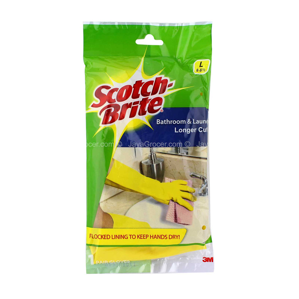 Scotch Brite Longer Cuffs Glove Large 1pack