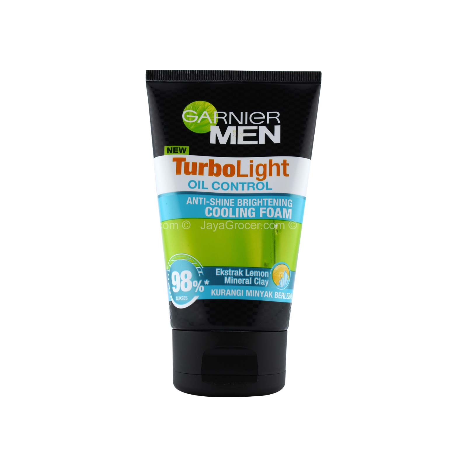 Garnier Men Turbo Light Oil Control Anti-Shine Brightening Cooling Foam 100ml