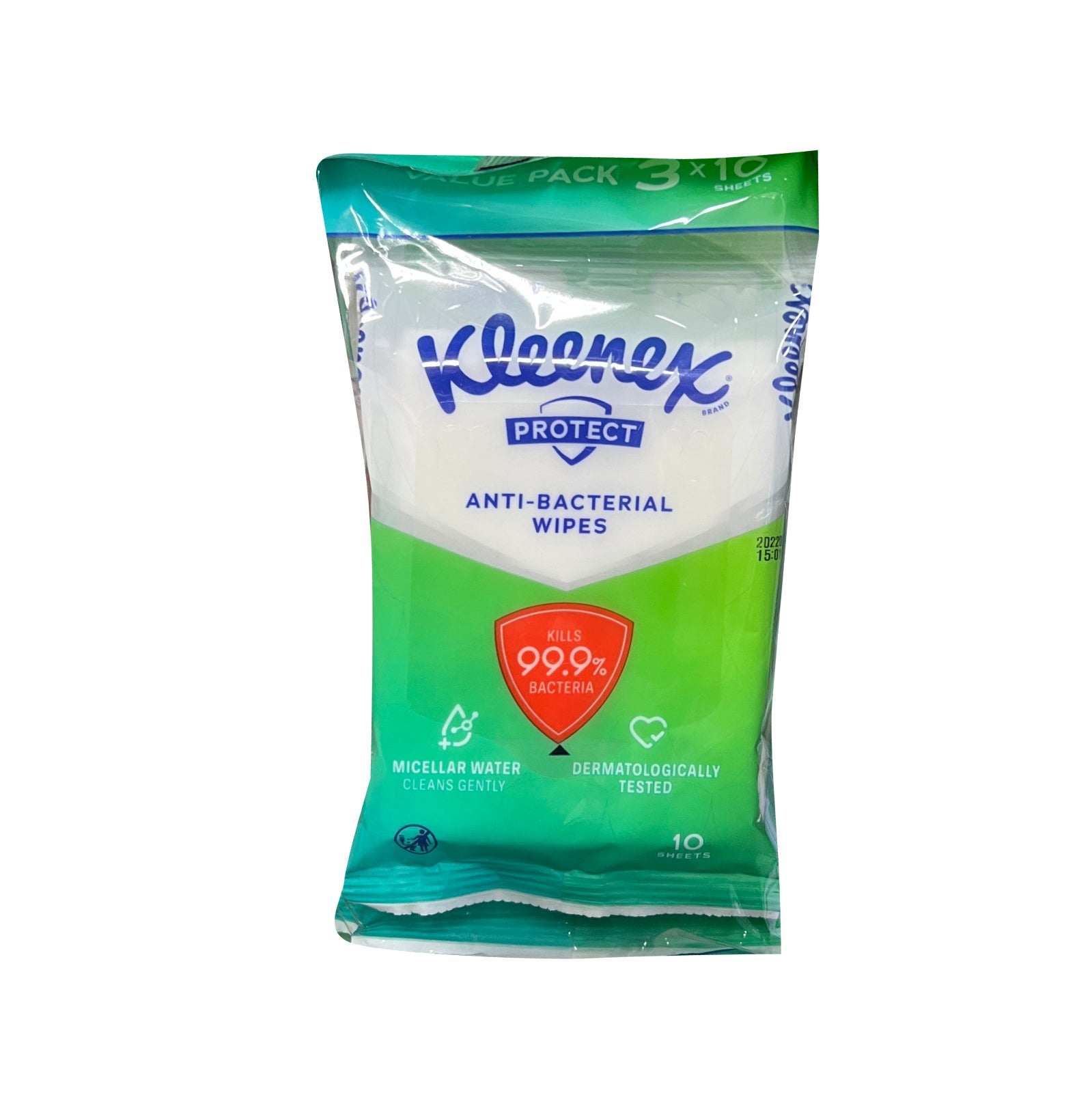 Kleenex Protect Anti Bacterial Wipes 10sheet x 3