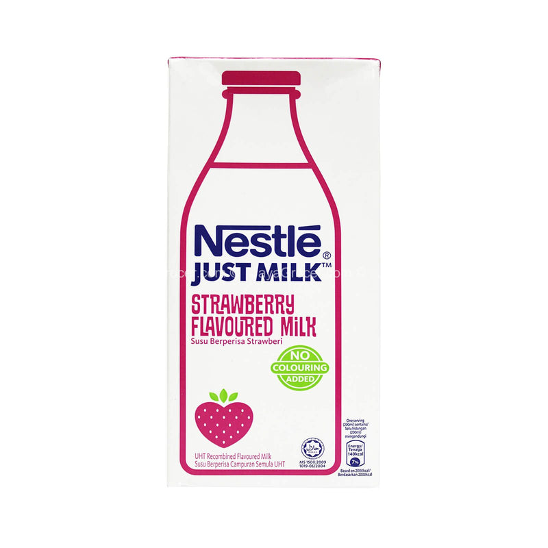 Nestle Just Milk Strawberry Flavoured Milk 1L