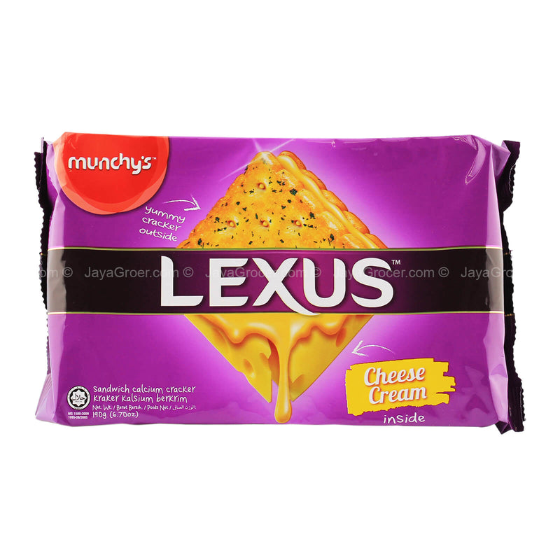 MunchyÃ¢â‚¬â„¢s Lexus Cheese Sandwich Cracker 190g