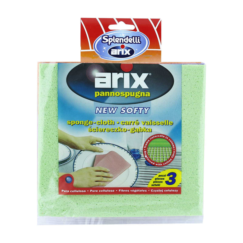 Arix New Softly Cellulose Sponge 3pcs/pack