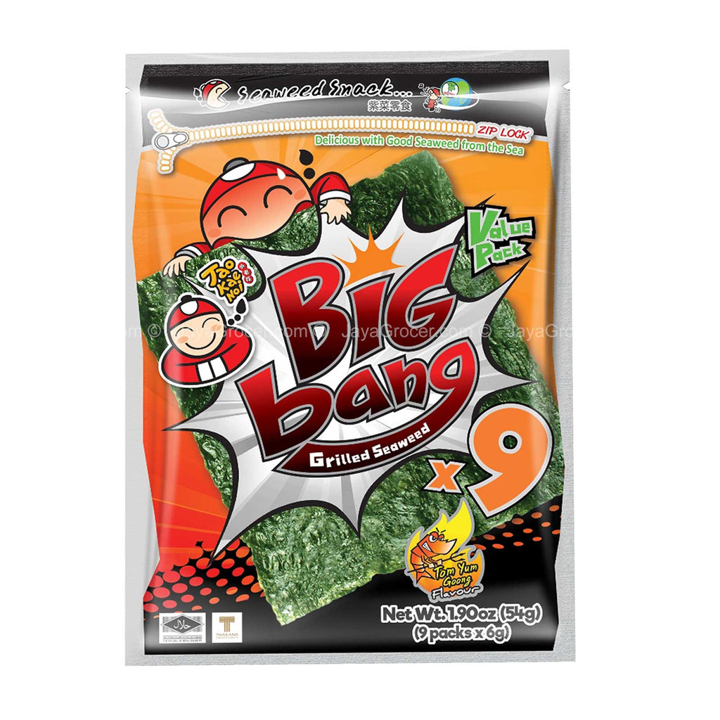 Tao Kae Noi Bigbang Tom Yum Goong Seaweed Snack 50g