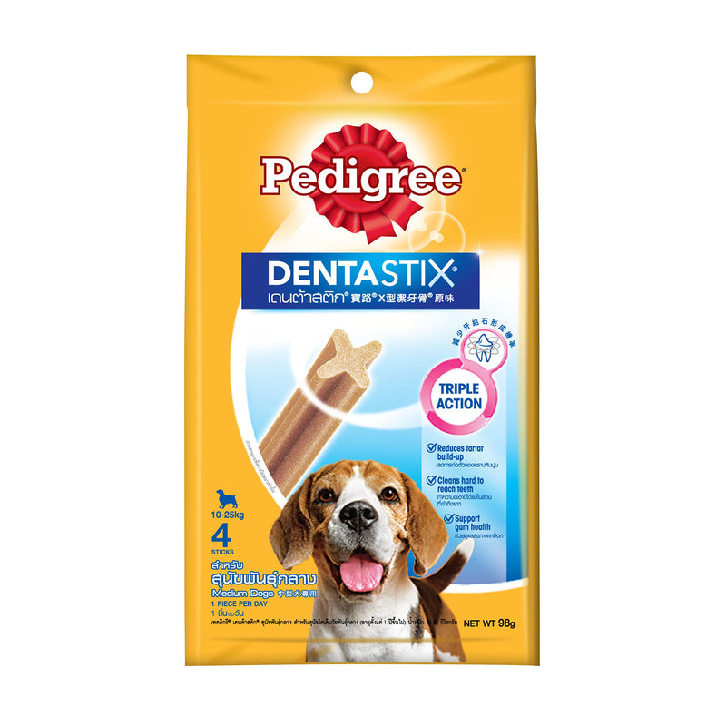 Pedigree Dentastix for Medium Dogs (4 Sticks) 98g
