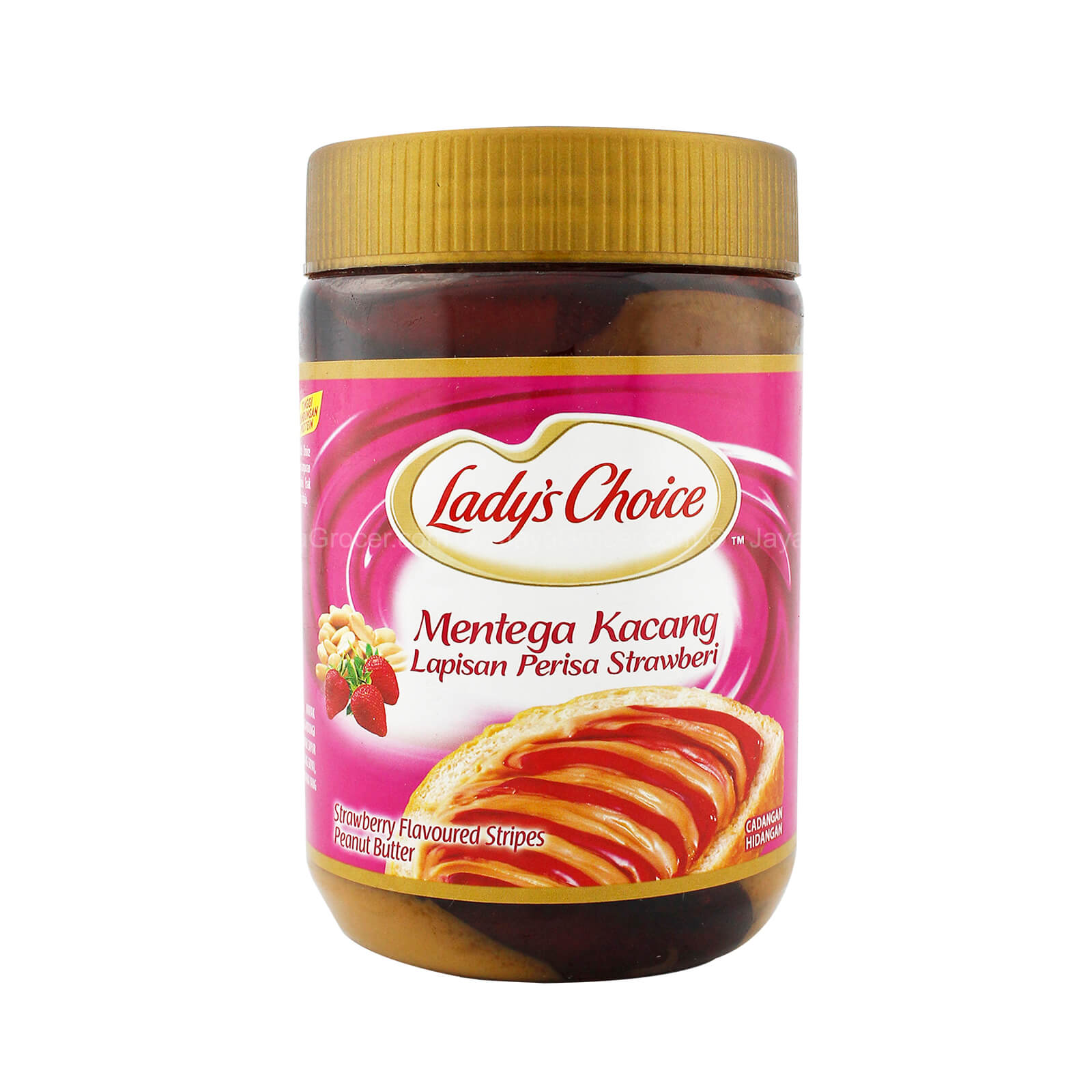Lady’s Choice Strawberry Flavored Stripes Peanut Butter 530g