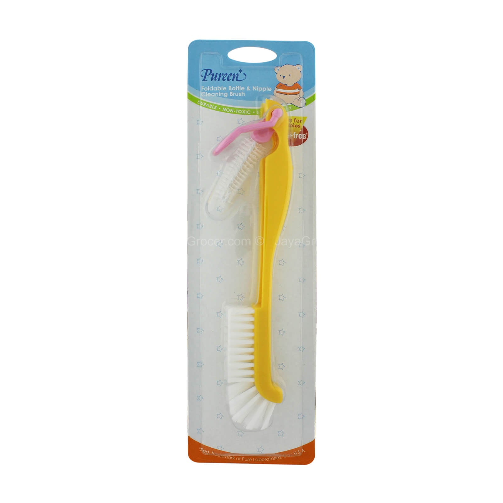 Pureen Foldable Bottle & Nipple Cleaning Brush 1pc