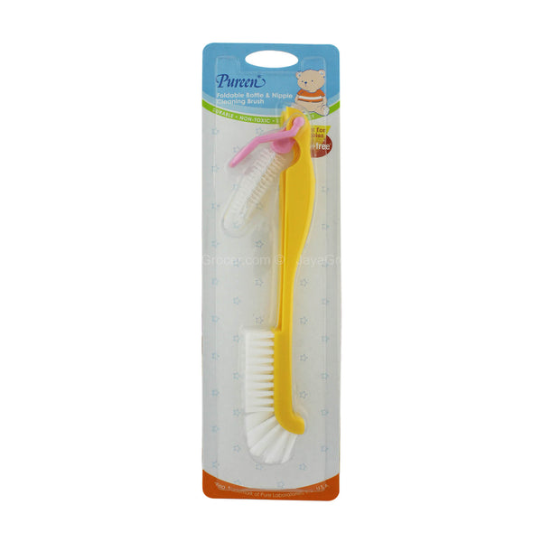 Pureen Foldable Bottle & Nipple Cleaning Brush 1pc