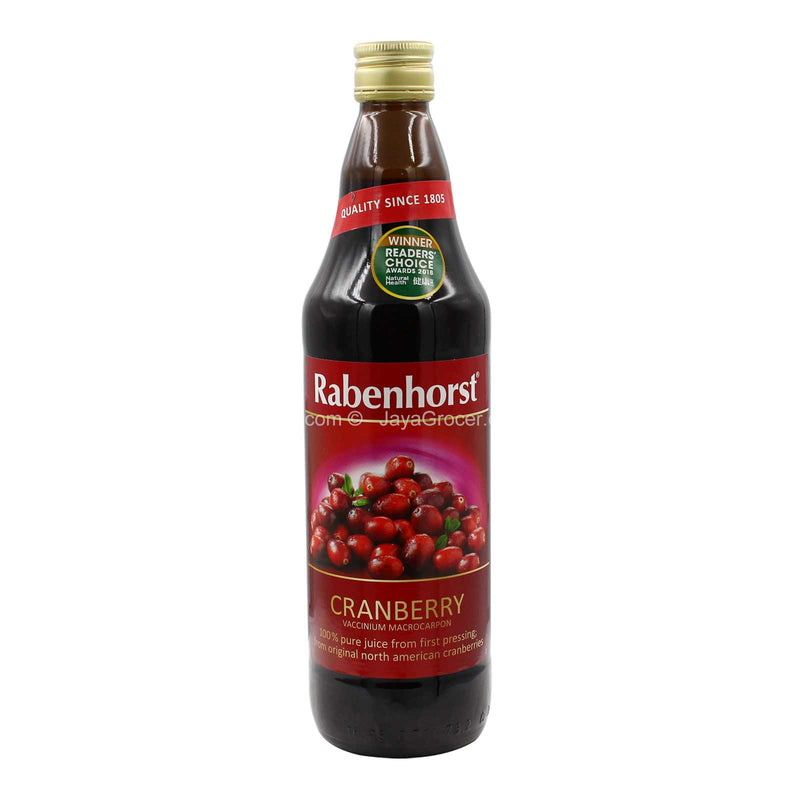 Rabenhorst Natural Cranberry Juice 750ml