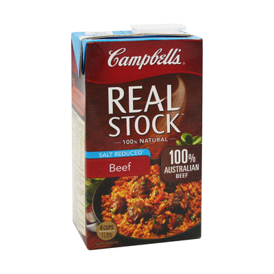 Campbells Real Stock Beef Salt Reduced 1L