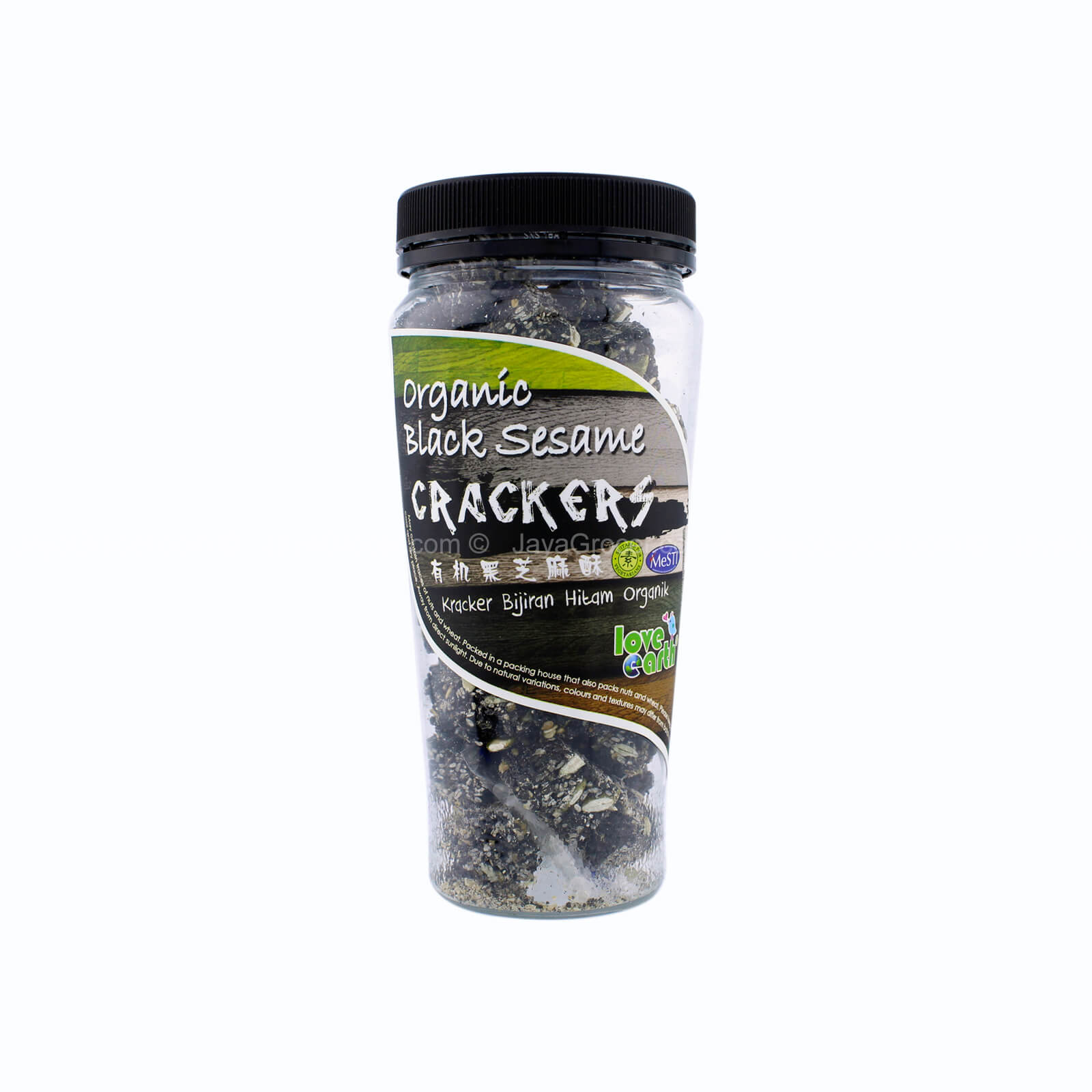 Love Earth Organic Black Sesame Crackers 120g