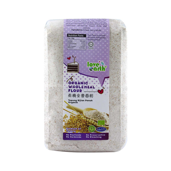 Love Earth Organic Whole Meal Flour 900g