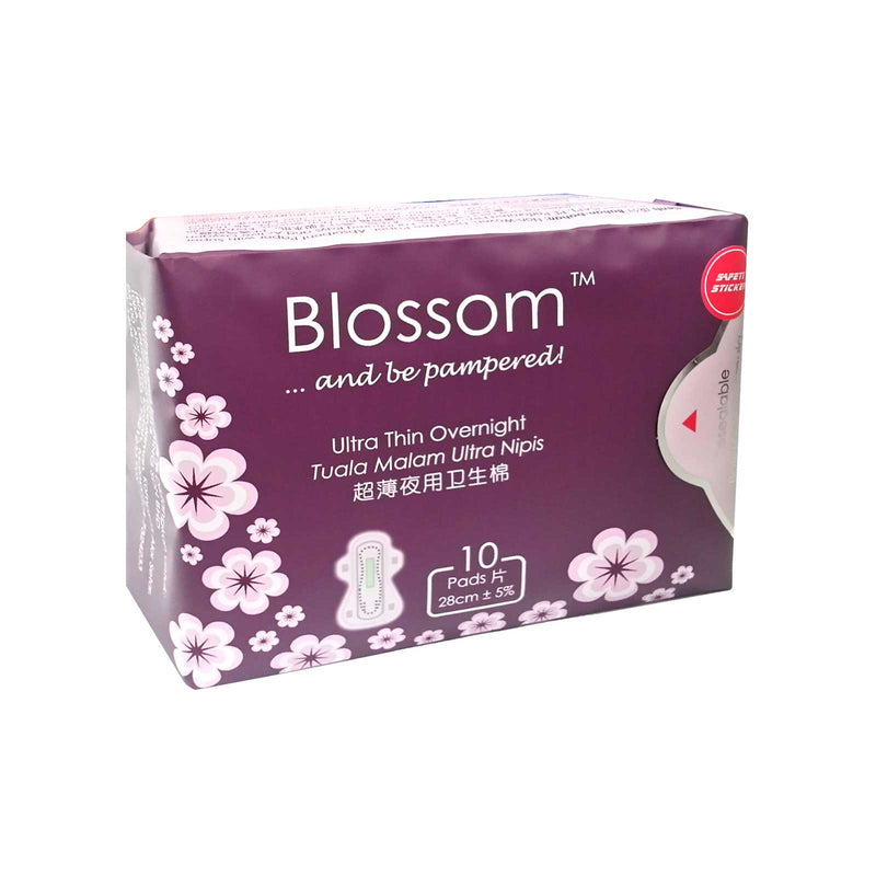 Blossom Ultra Thin Overnight Wing Pad 10pcs/pack