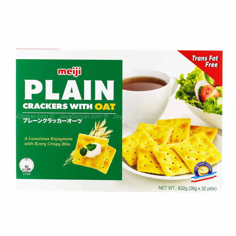 Meiji Plain Crackers with Oat Box 832g