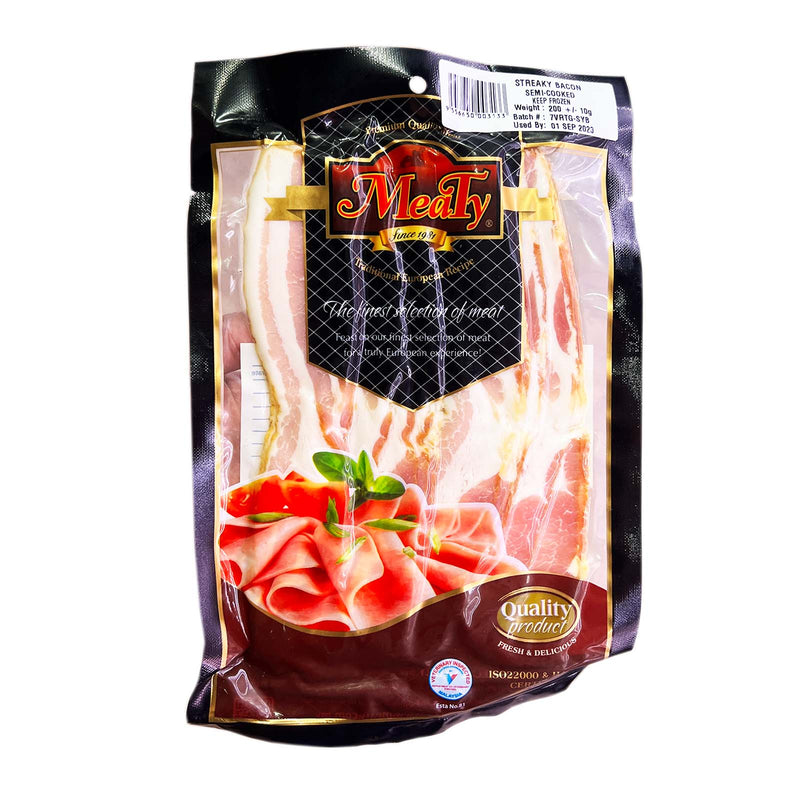 [NON-HALAL] Meaty Semi-Cooked Streaky Bacon 200g