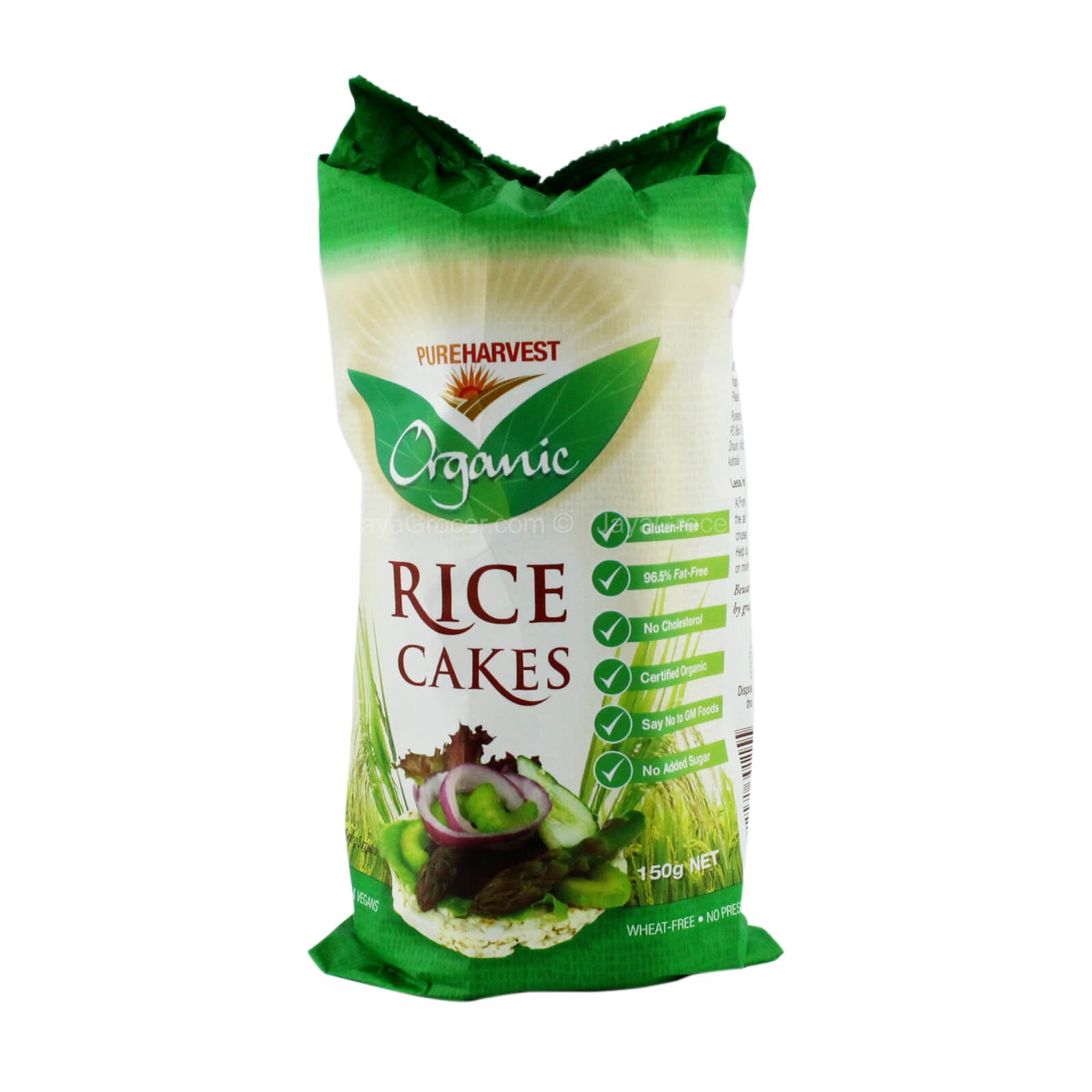PUREHARVEST ORGANIC RICE CAKES 150G *1