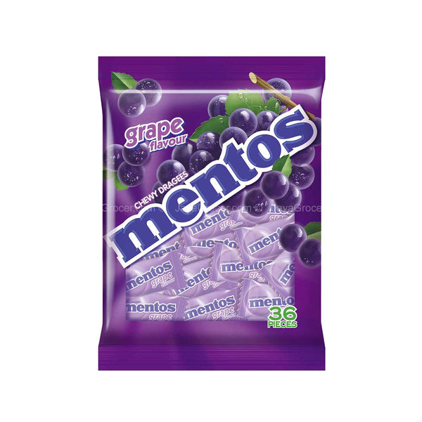 Mentos Pouch Bag Grape Flavour Candy 36pcs/pack