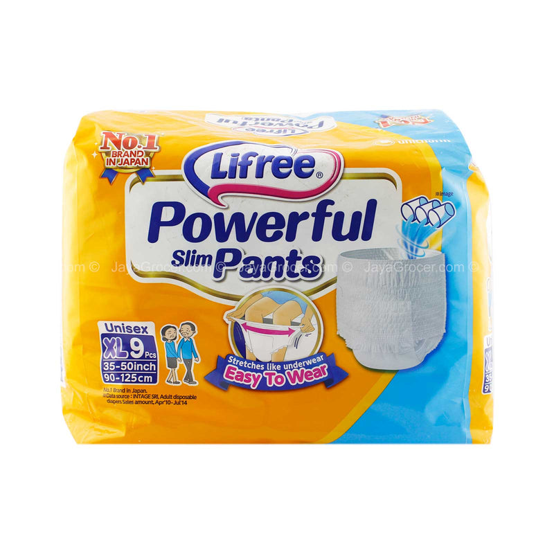 Lifree Powerful Slim Pants (Extra Large) 9pcs/pack