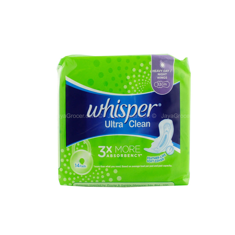 Whisper Ultra Clean Wings Pads - Heavy Day/Night (32cm)