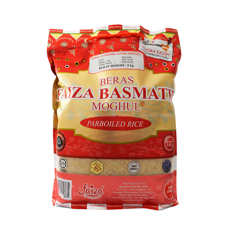 Beras Faiza Basmathi Moghul Parboiled Rice 5kg