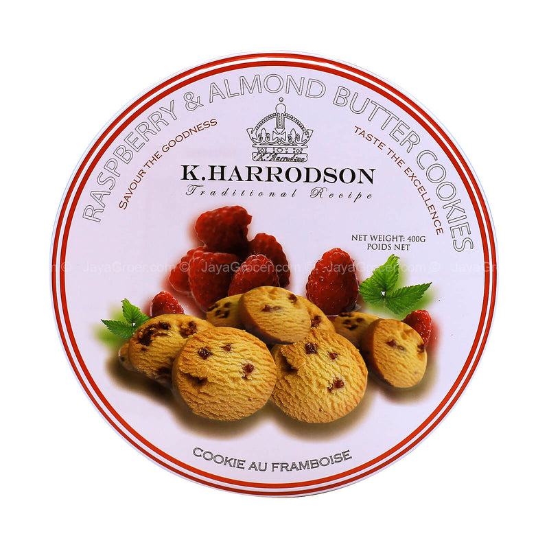 K. Harrodson Raspberry & Almond Butter Cookies 400g