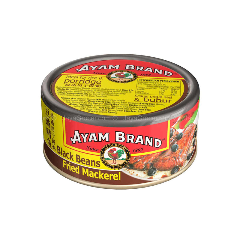 Ayam Brand Fried Mackerel in Black Beans 150g