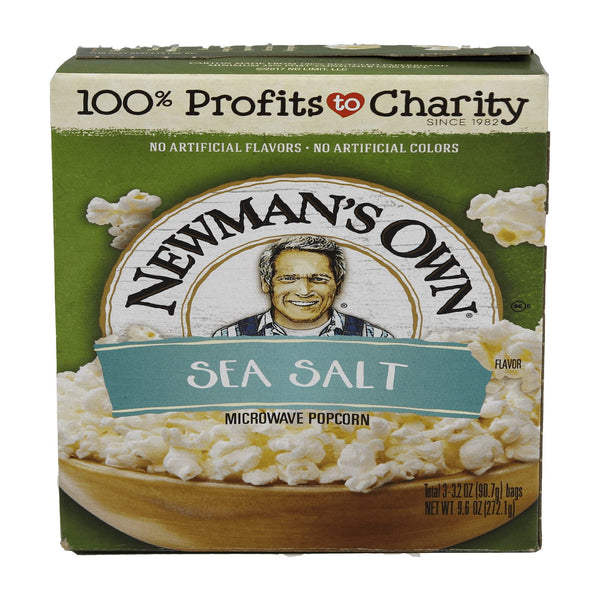 Newman's Own Sea Salt Flavoured Microwave Popcorn 272.1g
